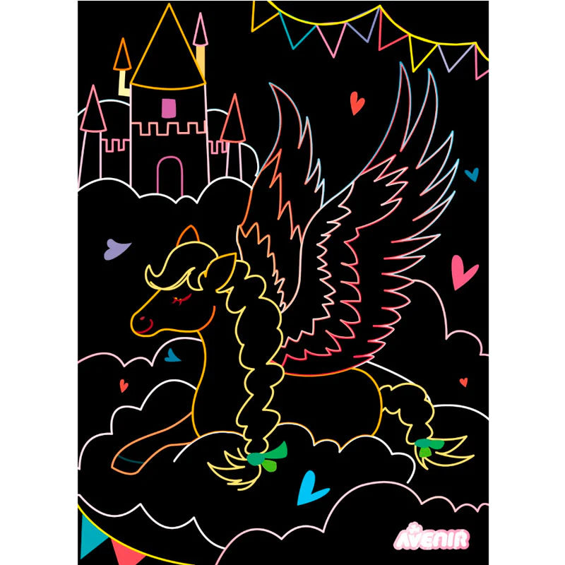 Avenir | Scratch Art - Magic Pegasuses