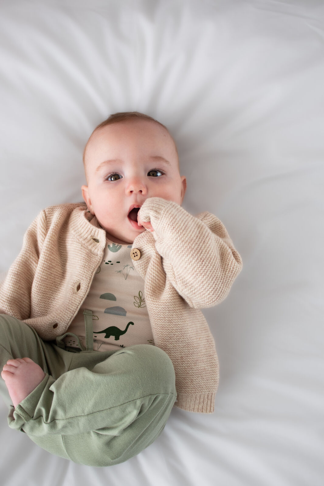 Burrow & Be 100% Wool Cardigan - Ecru