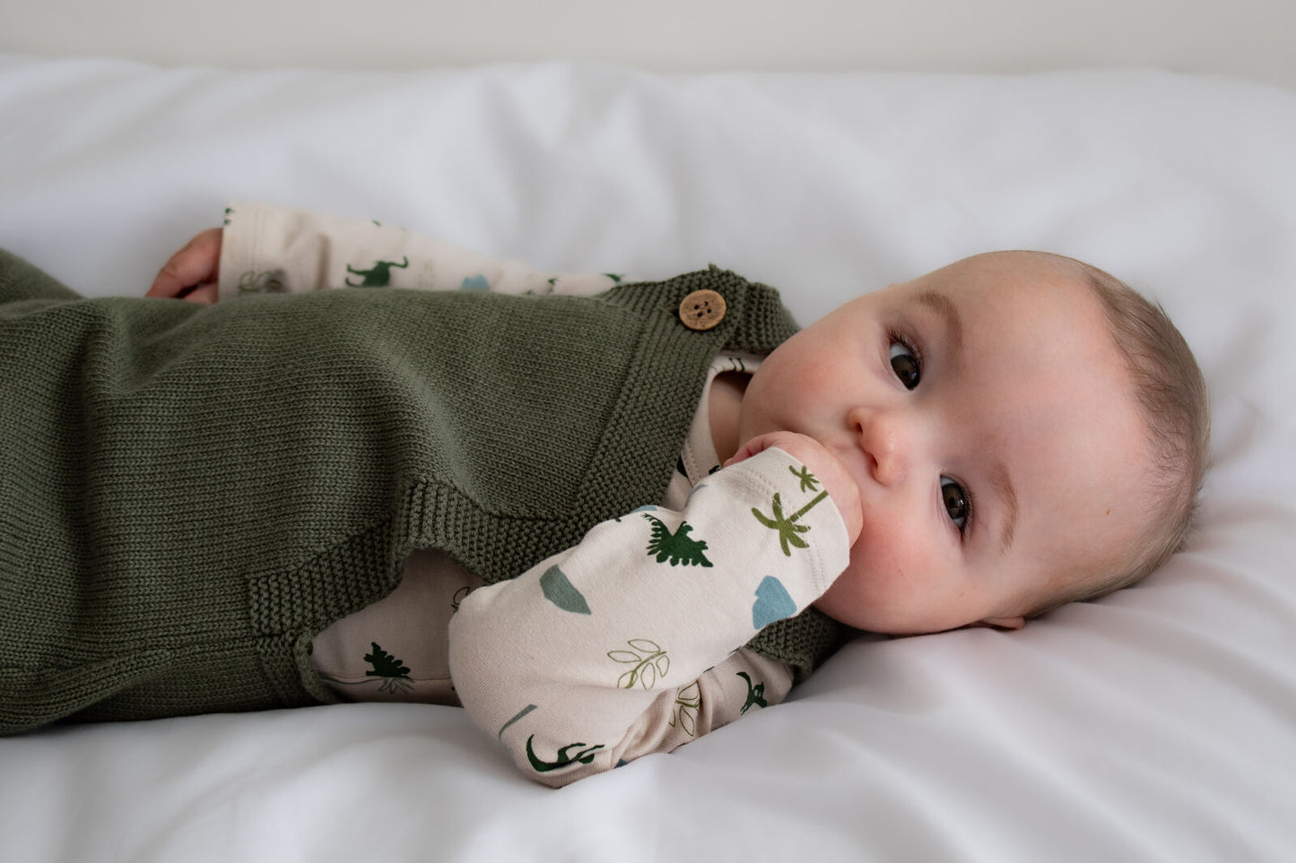 Burrow & Be Knit Overalls - Hunter Green