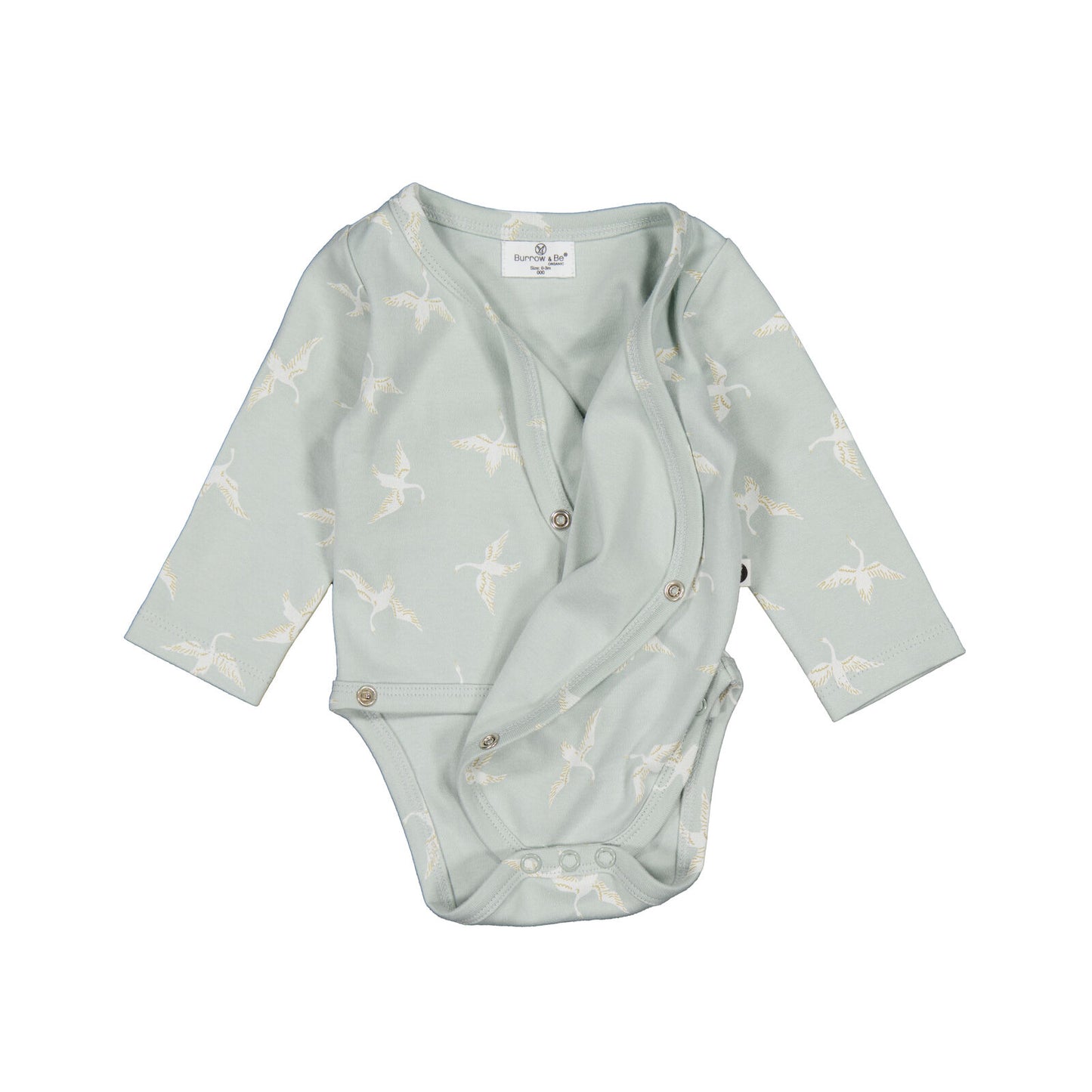 Burrow & Be Swan Flight LS Kimono Bodysuit
