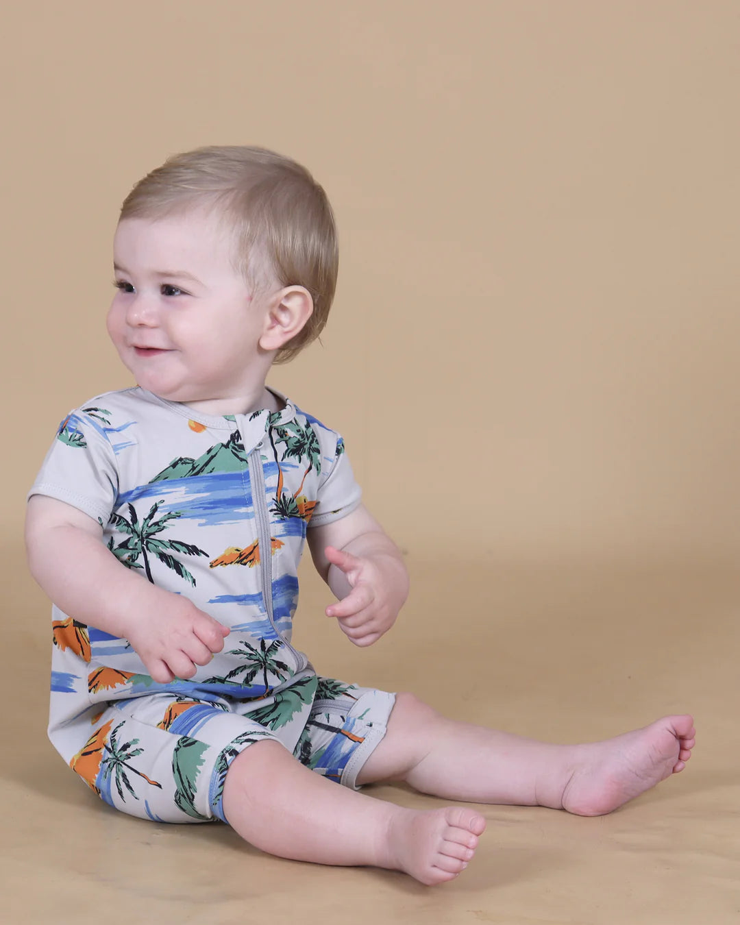 Tiny Tribe - Island Getaway Zip Romper