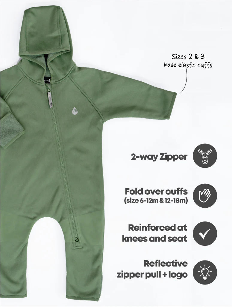 Therm - All-Weather Fleece Onesie - Forest