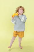 Grown - Chunky Rib Pull Over Stone