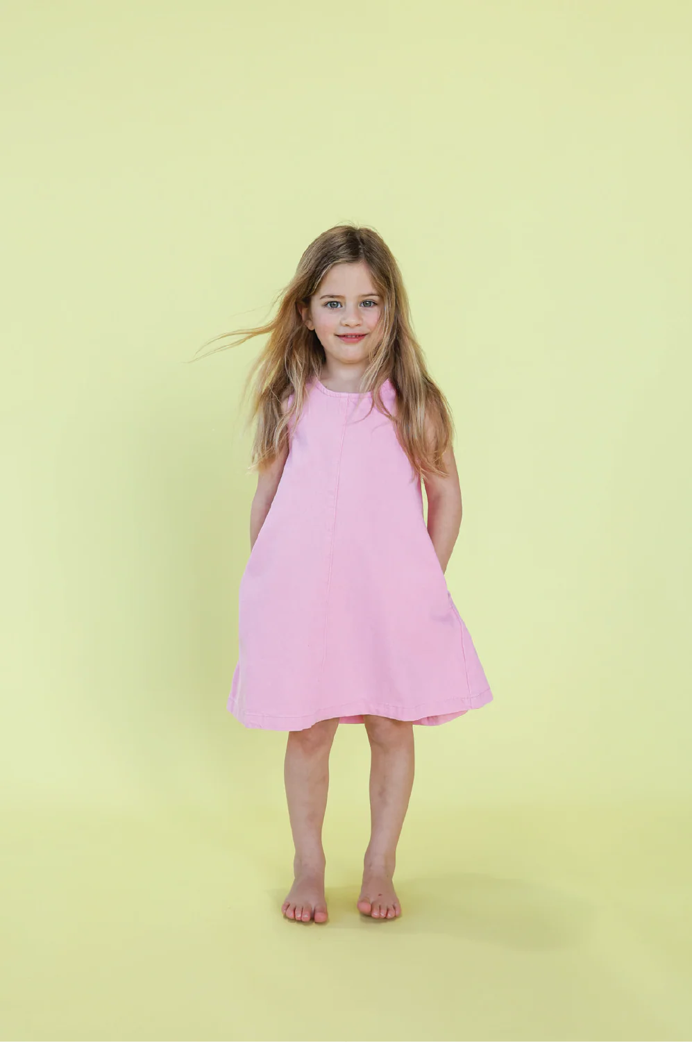 Grown - Shift Denim Dress - Candy Pink