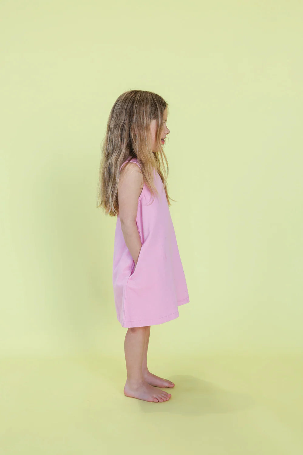 Grown - Shift Denim Dress - Candy Pink