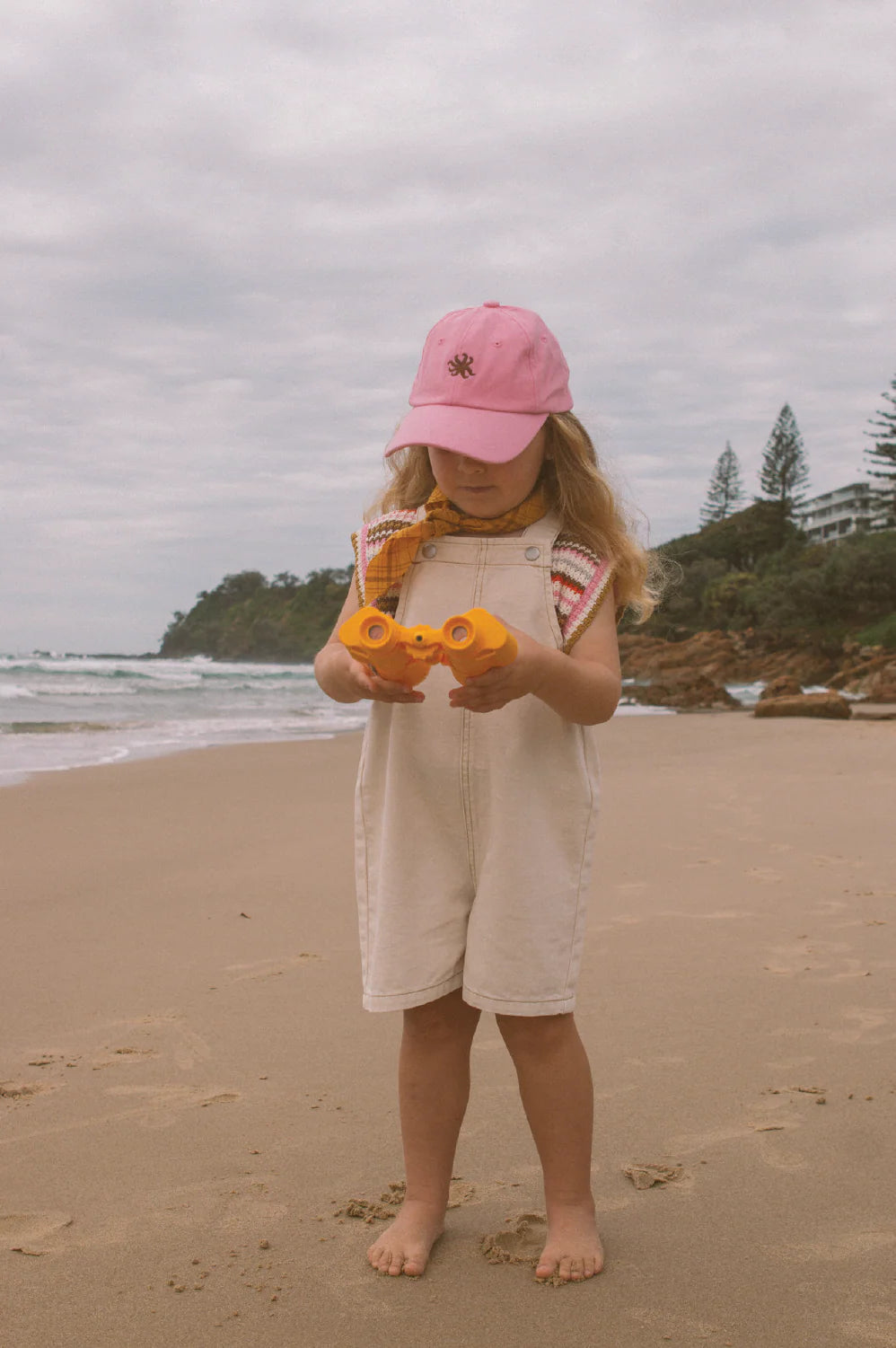 Grown - Everyday Twill Short Overalls - Milk