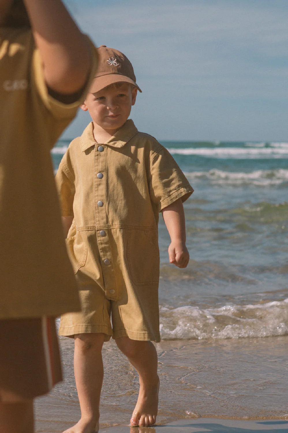 Grown - Summer Short Boilersuit Mustard