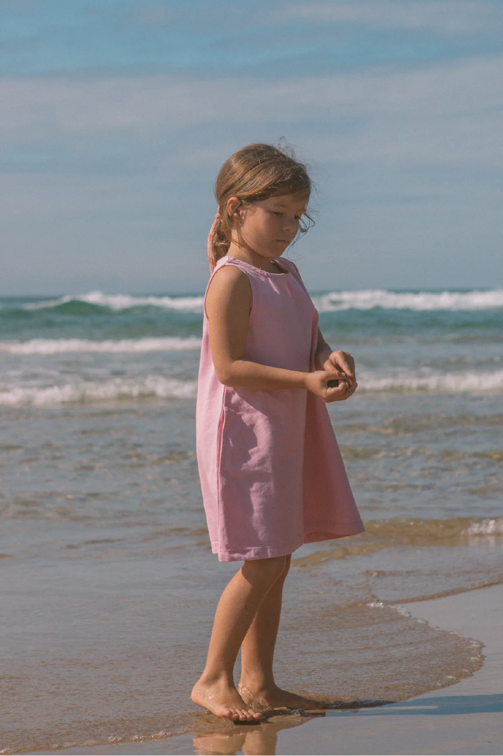 Grown - Shift Denim Dress - Candy Pink