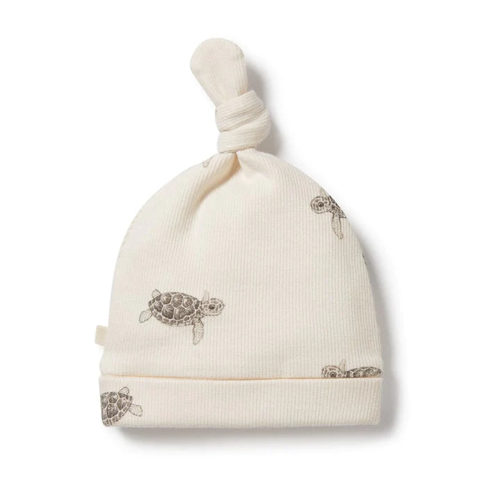 Wilson & Frenchy Tiny Turtle Organic Knot Hat