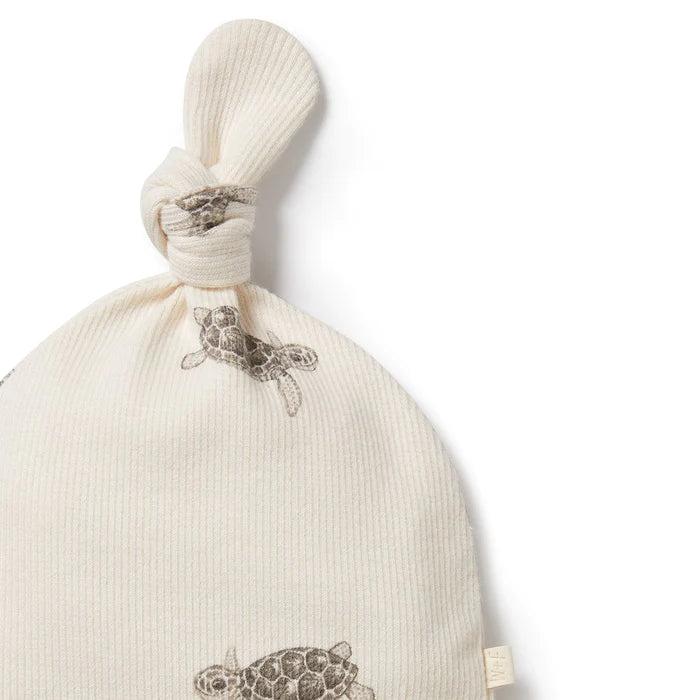 Wilson & Frenchy Tiny Turtle Organic Knot Hat