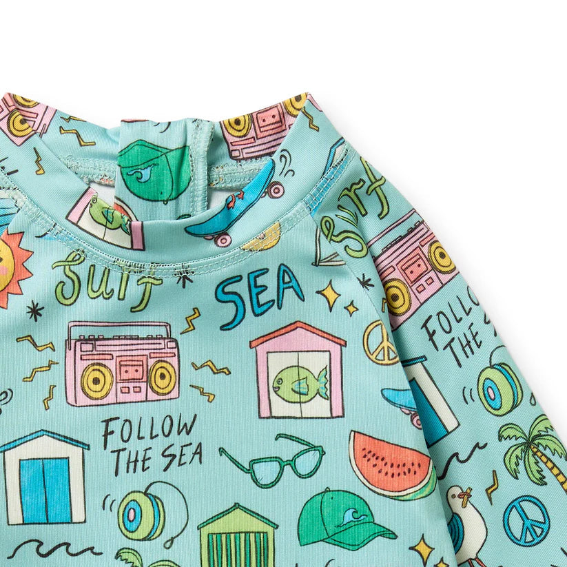 Wilson & Frenchy One Piece Boyleg Swimsuit - Sun Surf & Sea