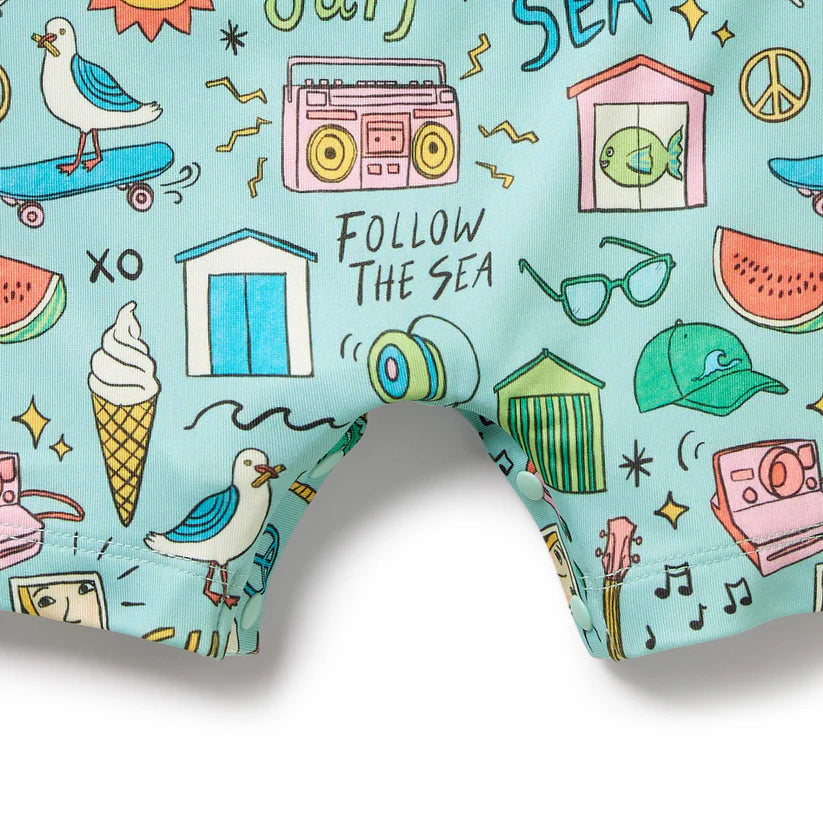 Wilson & Frenchy One Piece Boyleg Swimsuit - Sun Surf & Sea