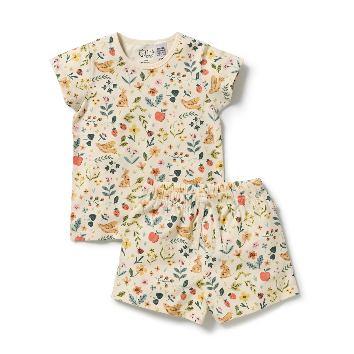 Wilson & Frenchy Summer Garden Organic Short Sleeved Pyjamas