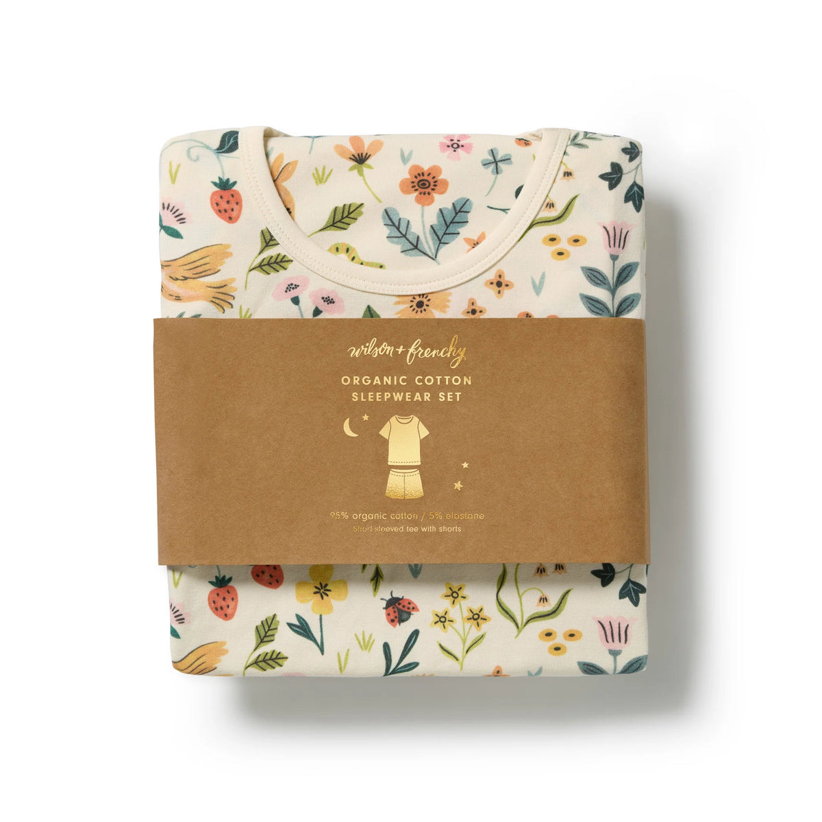 Wilson & Frenchy Summer Garden Organic Short Sleeved Pyjamas