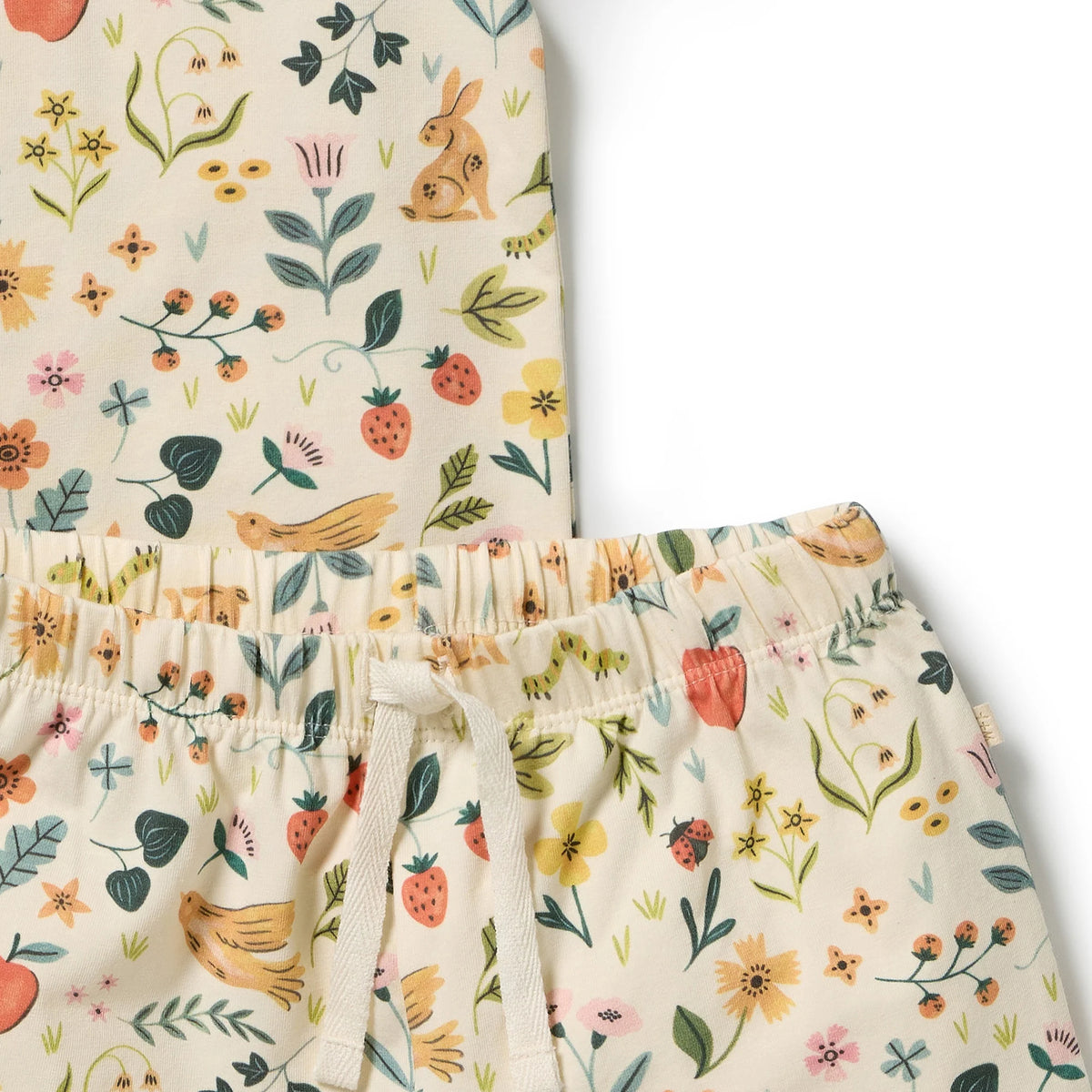 Wilson & Frenchy Summer Garden Organic Short Sleeved Pyjamas