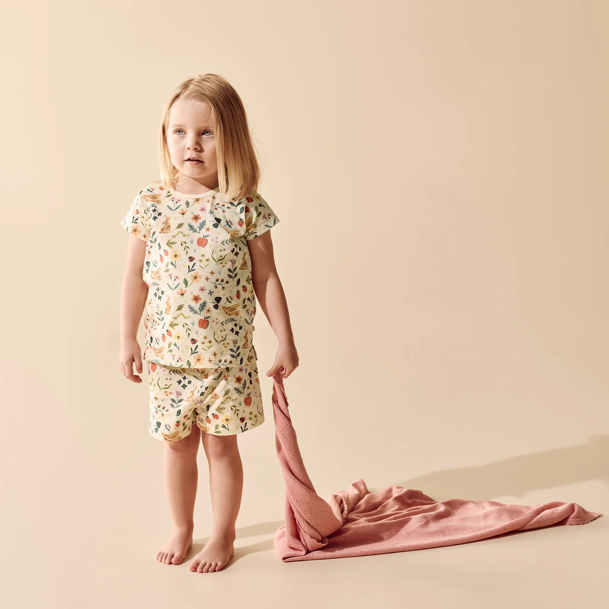 Wilson & Frenchy Summer Garden Organic Short Sleeved Pyjamas