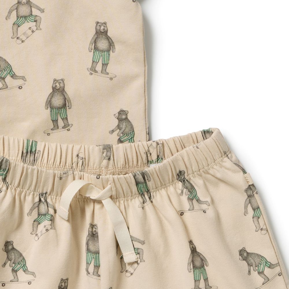 Wilson & Frenchy Skater Club Organic Short Sleeved Pyjamas