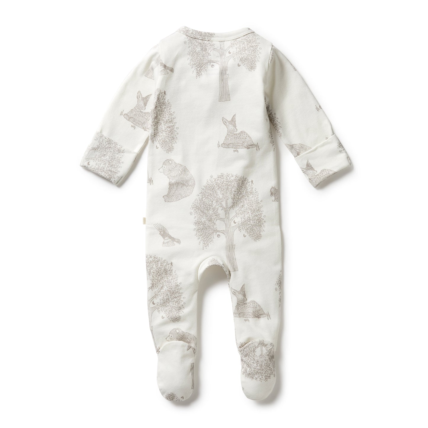 Wilson & Frenchy Organic Zipsuit with Feet - Welcome to the World