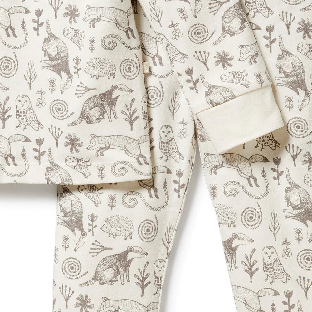 Wilson & Frenchy Organic Long Sleeved Pyjamas - Tribal Woods