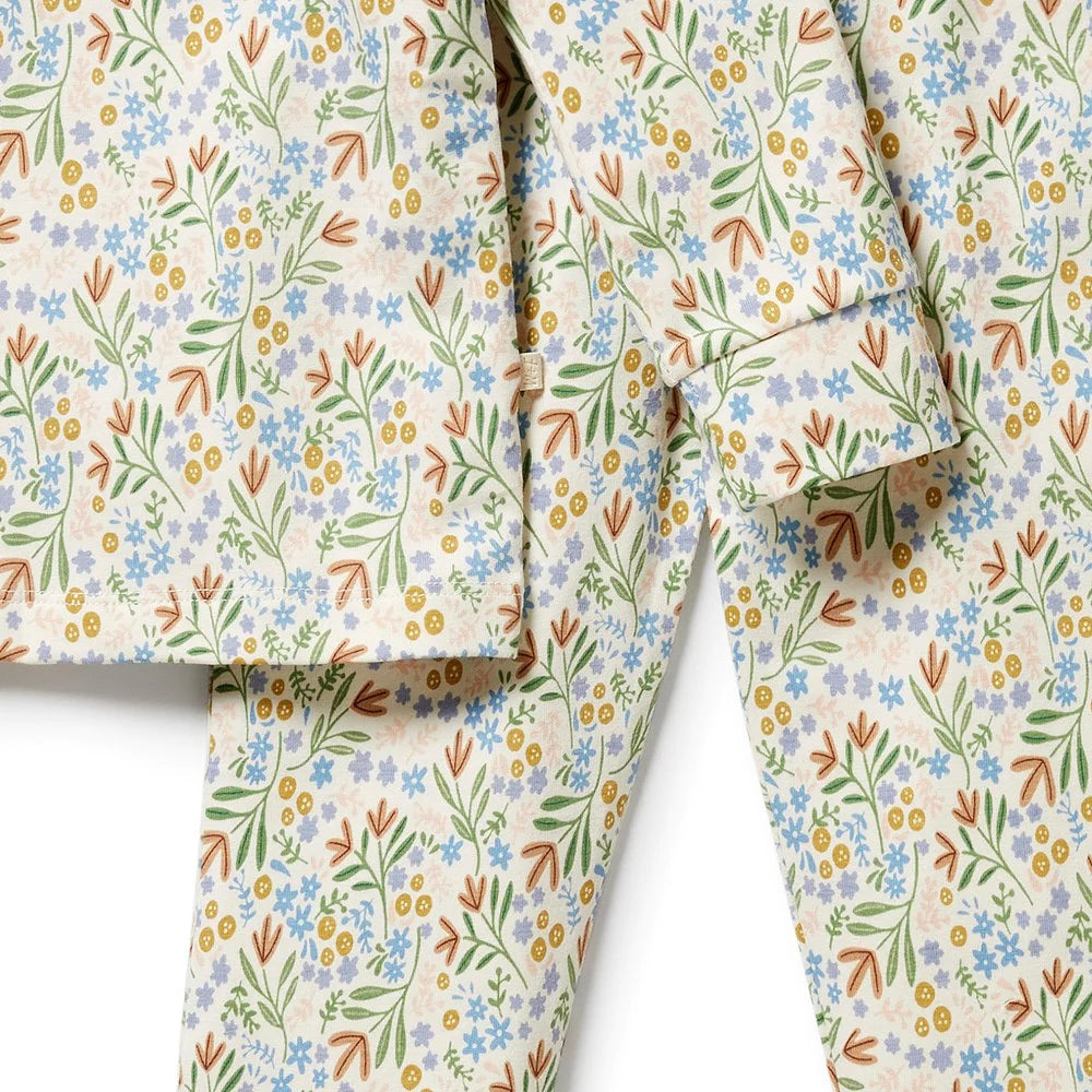 Wilson & Frenchy Organic Long Sleeved Pyjamas - Tinker Floral