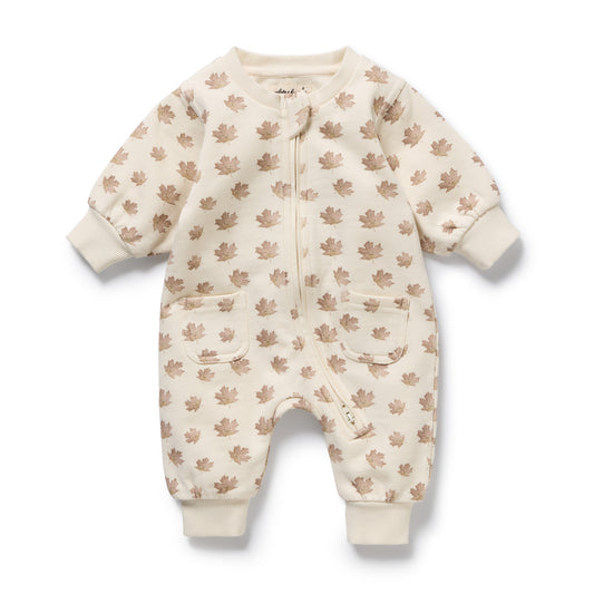 Wilson & Frenchy Organic Terry Growsuit - Autumn Play