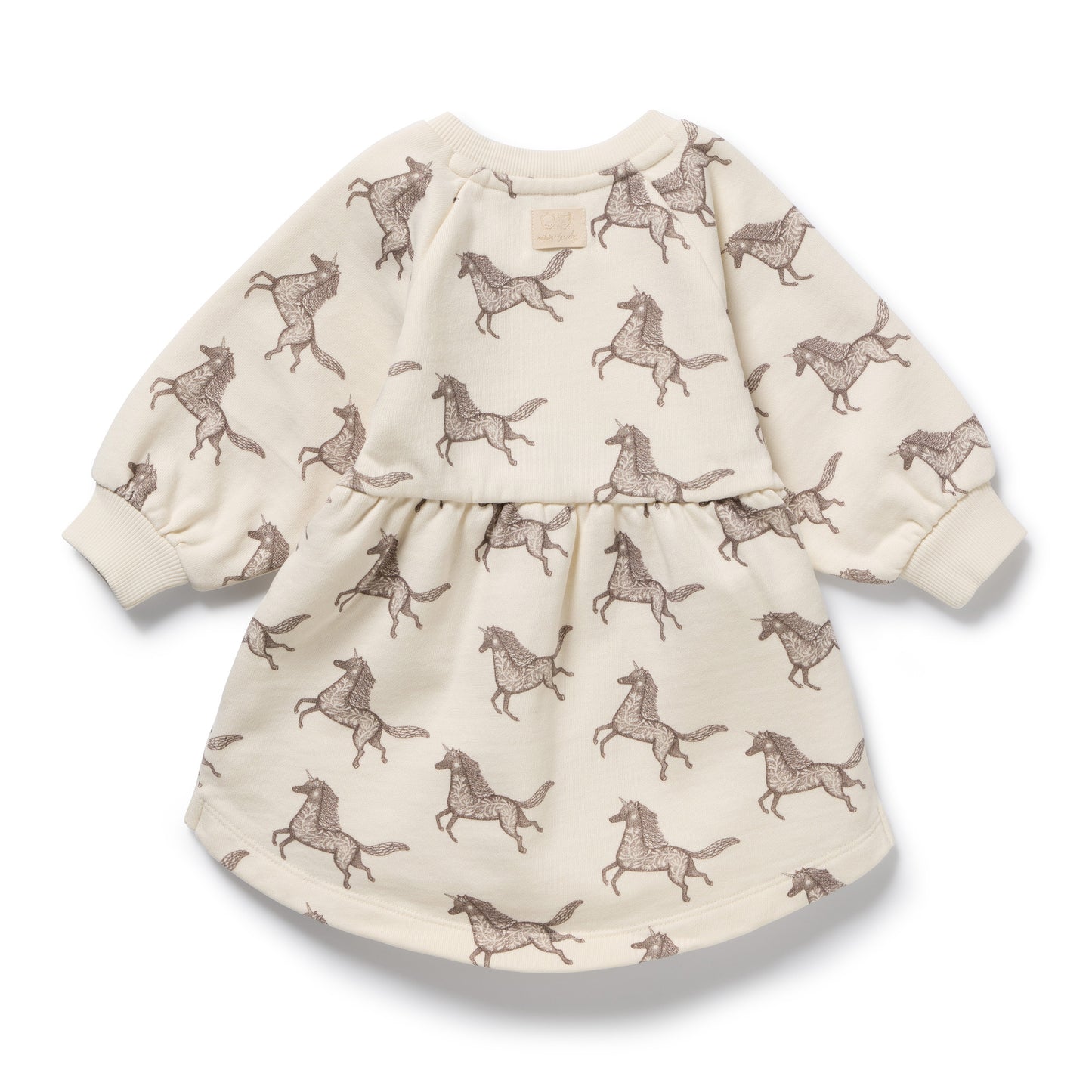 Wilson & Frenchy Little Unicorn Organic Terry Sweat Dress - Trixie Horse