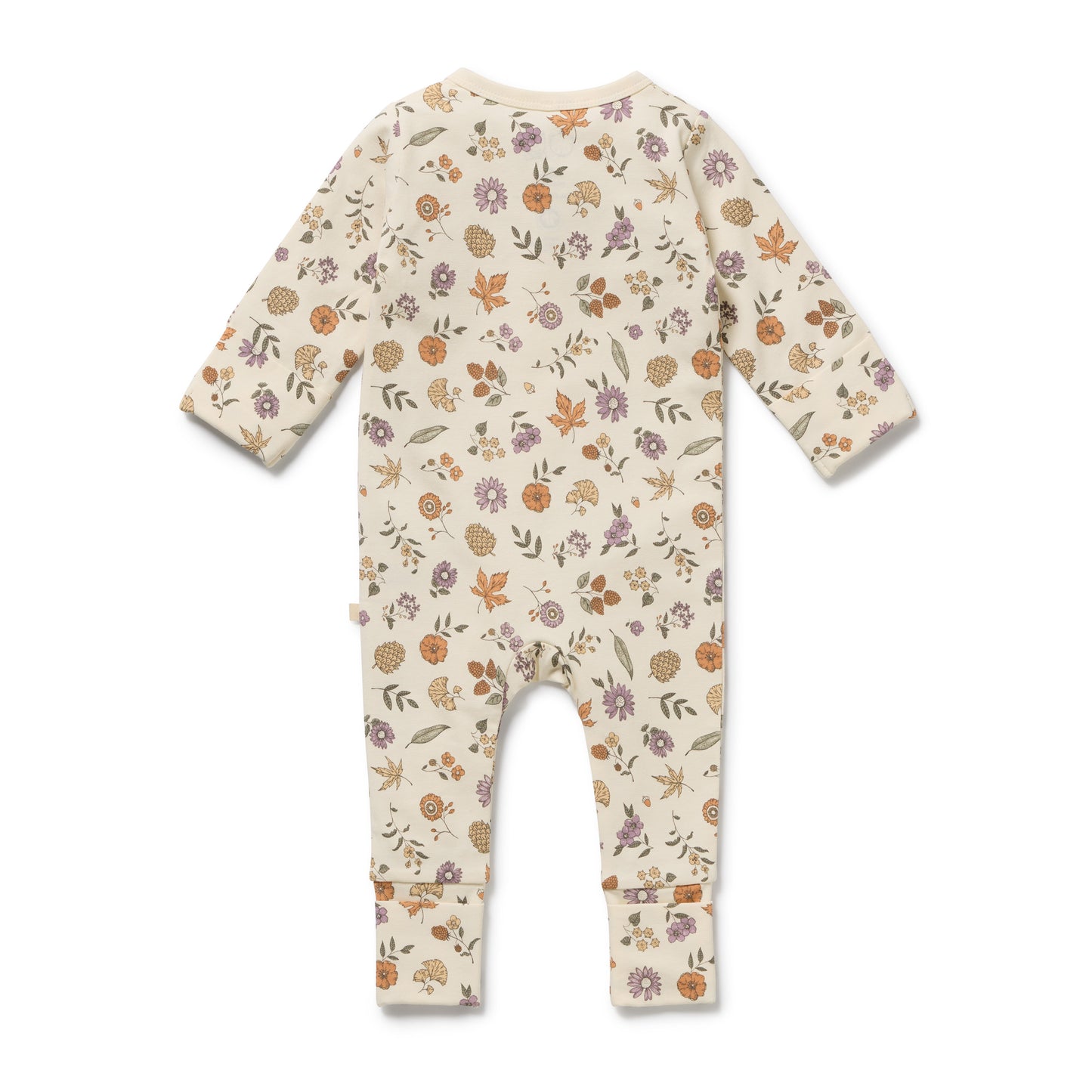 Wilson & Frenchy Organic Zipsuit with Feet - Maple Glow