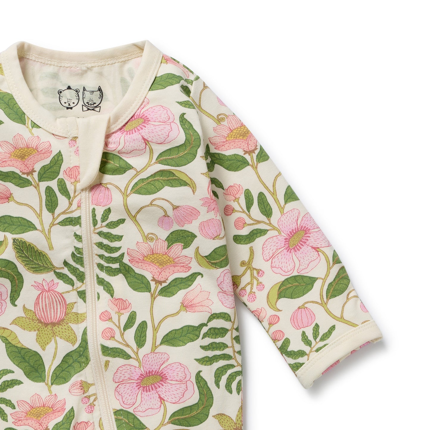 Wilson & Frenchy Organic Zipsuit with Feet - Ma Fleur