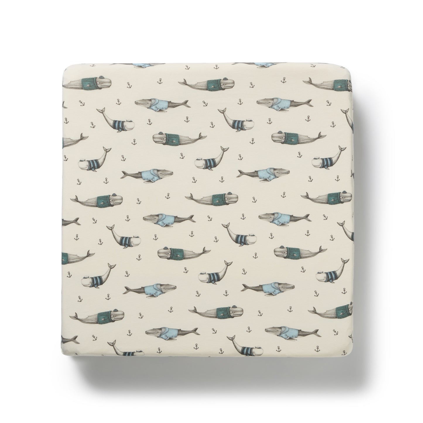 Wilson & Frenchy Organic Cot Sheet - Woolly Whales