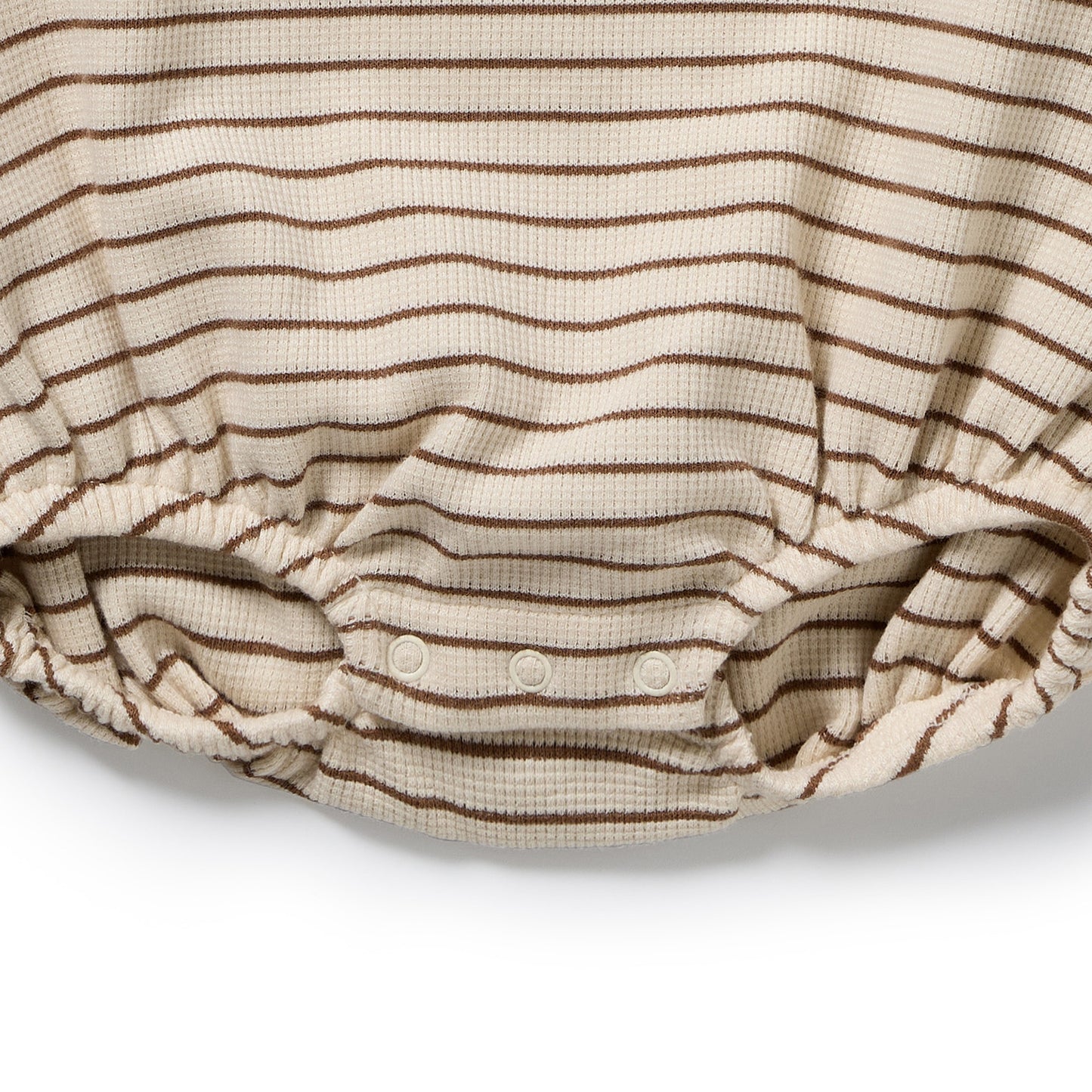 Wilson & Frenchy Organic Waffle Bodysuit - Nutmeg Stripe