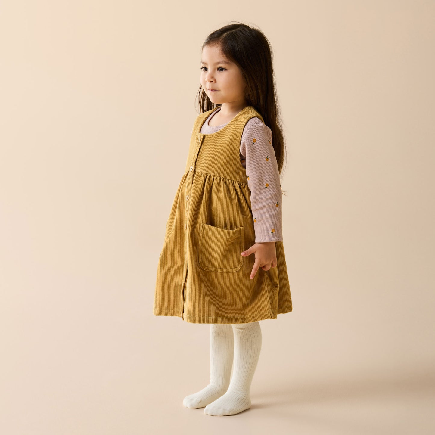 Wilson & Frenchy Amber Glow Organic Cord Dress