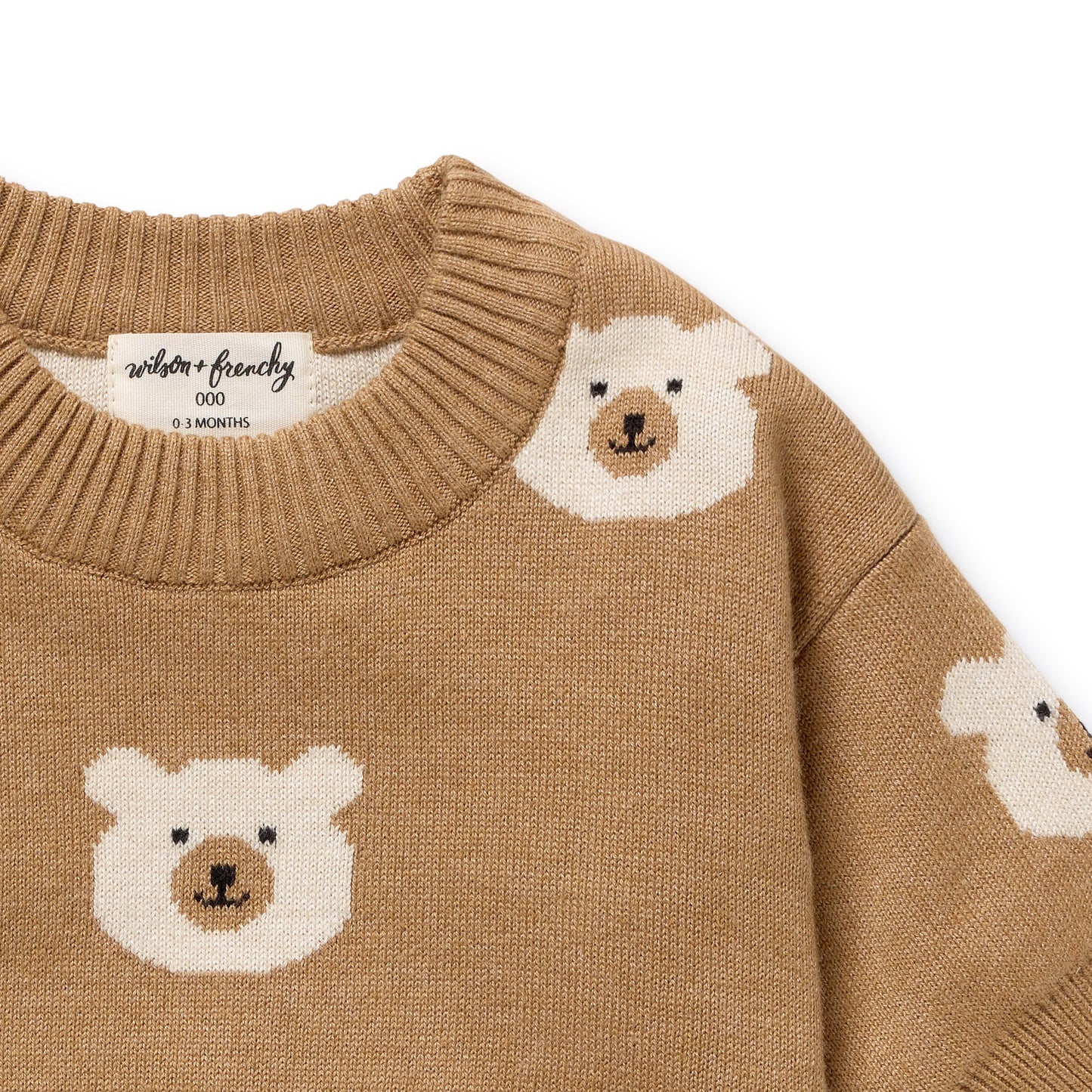 Wilson & Frenchy Beary Cute Organic Knitted Jacquard Jumper