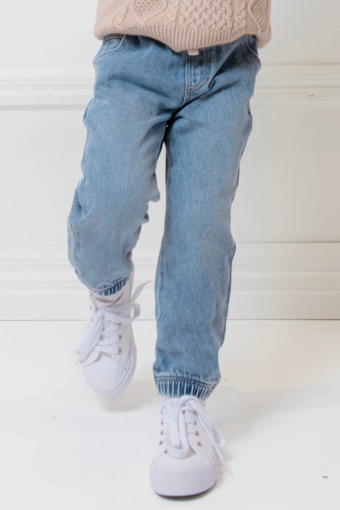 Milky Light Wash Denim Jean