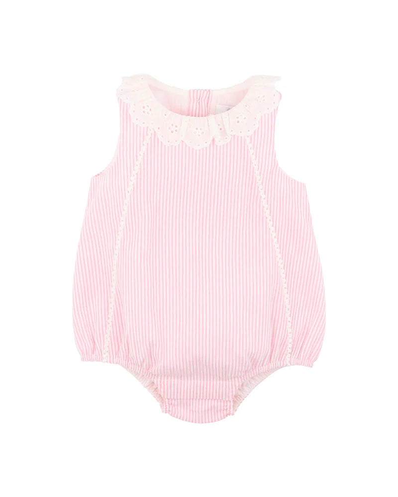 Bebe Willa Stripe Lace Collar Bodysuit