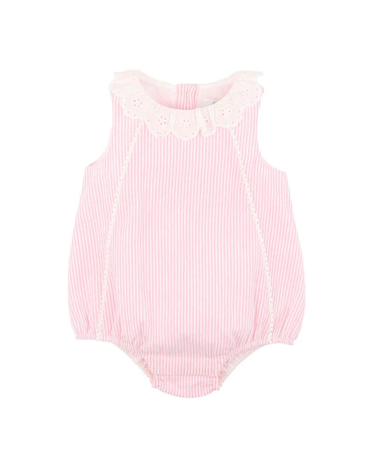 Bebe Willa Stripe Lace Collar Bodysuit