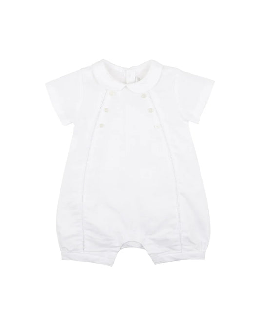 Bebe Linen Short Dressy Romper
