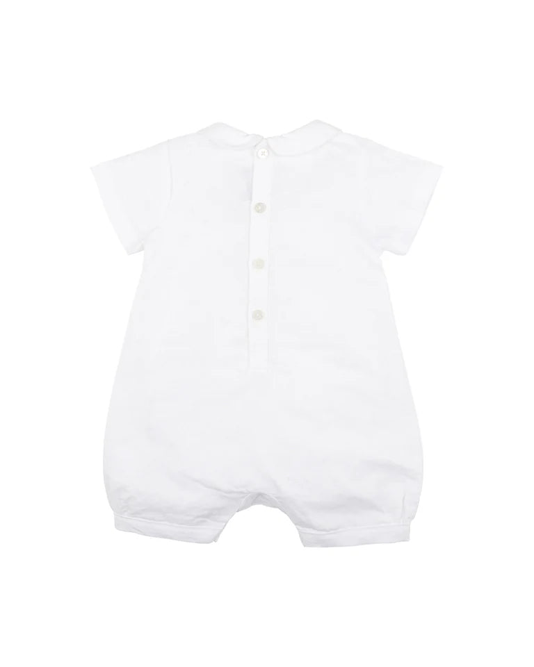 Bebe Linen Short Dressy Romper