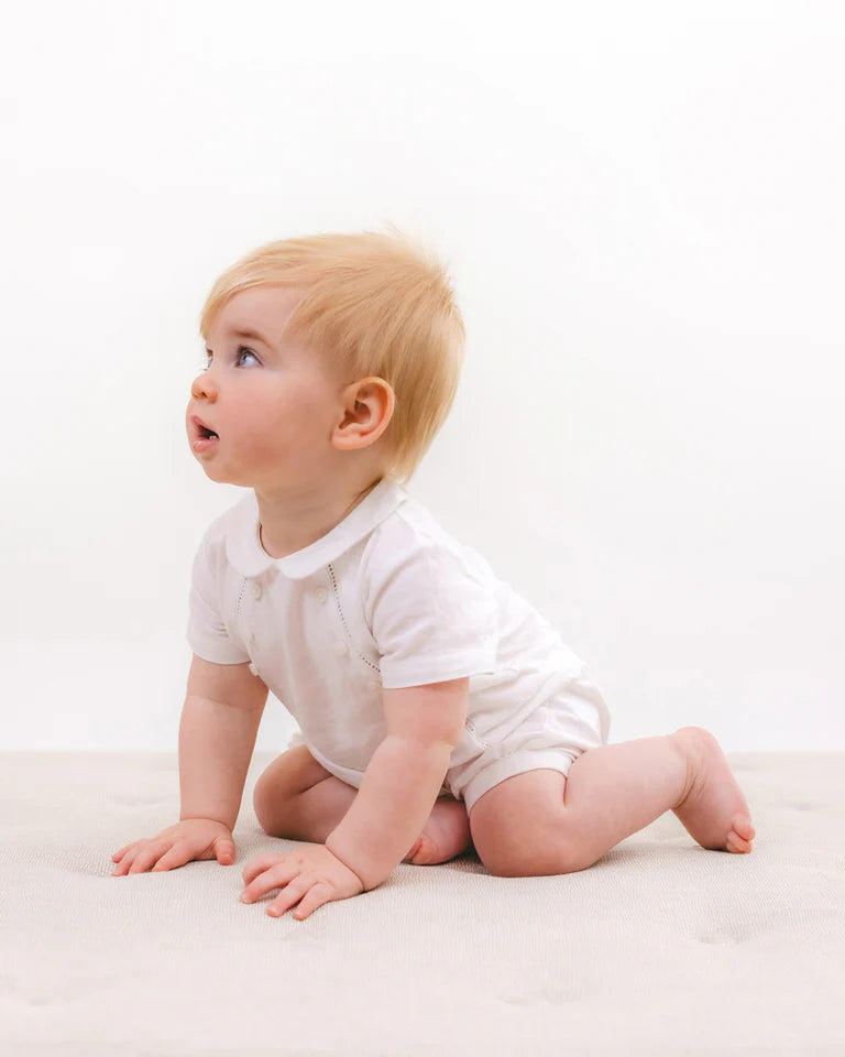 Bebe Linen Short Dressy Romper