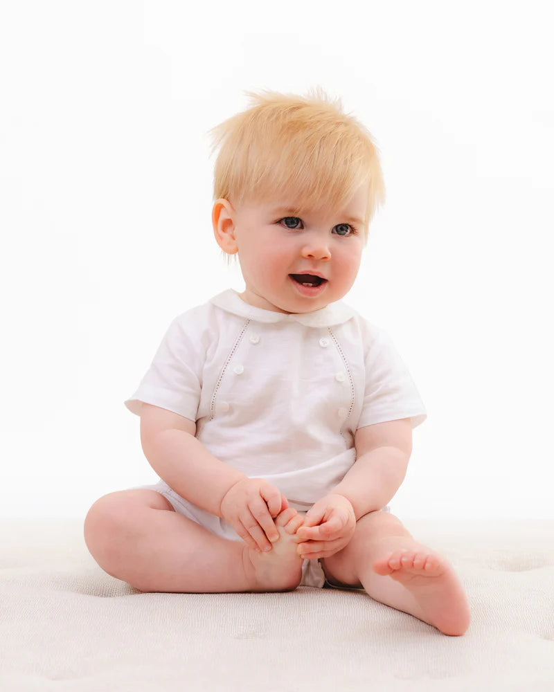Bebe Linen Short Dressy Romper