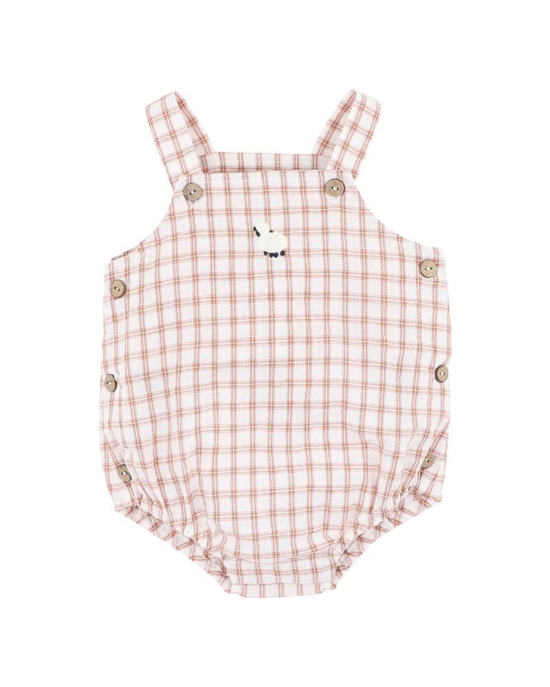Bebe Clayton Check Sheep Bodysuit