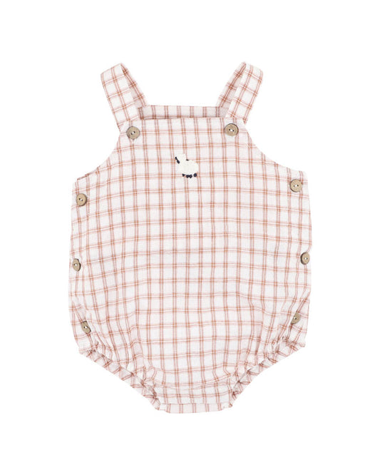 Bebe Clayton Check Sheep Bodysuit