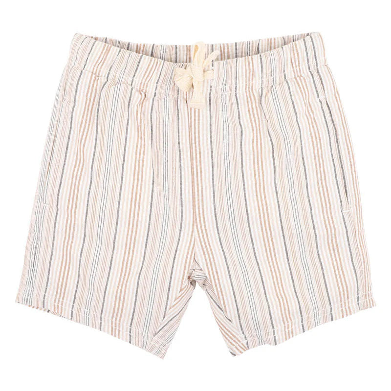 Bebe Boys Stripe Short - Natural Stripe