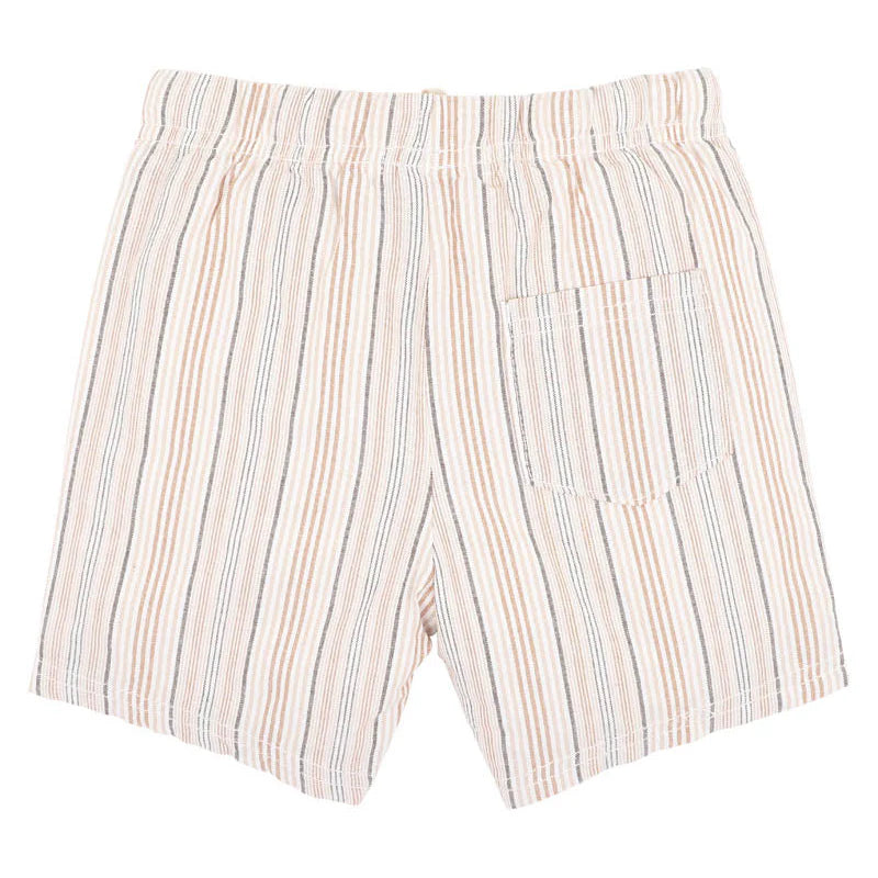 Bebe Boys Stripe Short - Natural Stripe