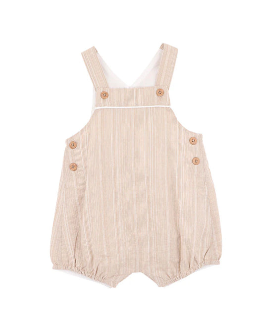 Bebe Roman Stone Stripe Overalls