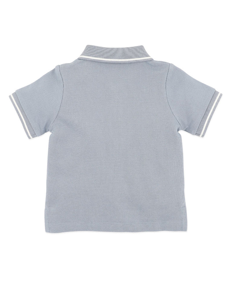 Bebe Roman SS Polo - Lake Blue