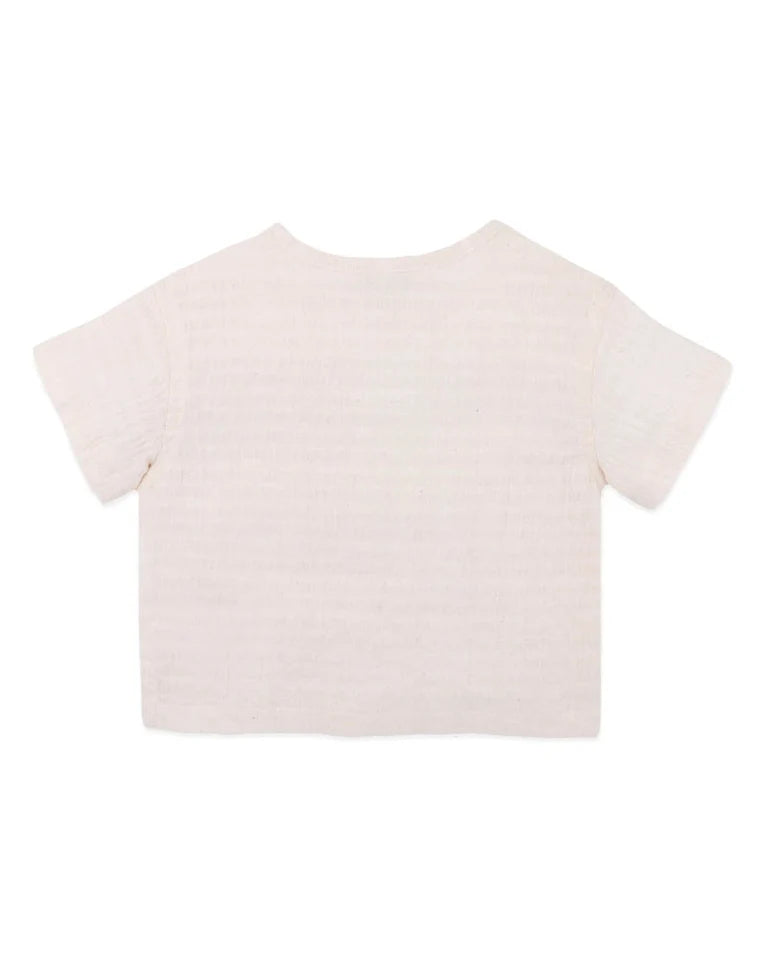 Bebe Evan Henley Shirt - Cream