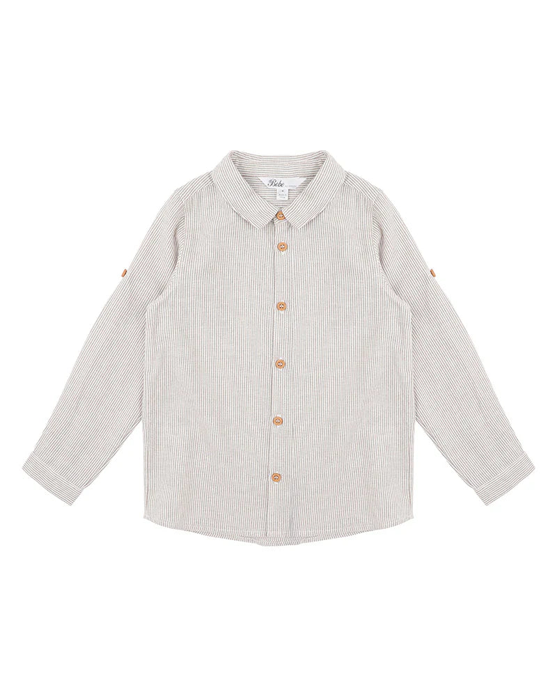Bebe Jake Stripe Long Sleeve Shirt