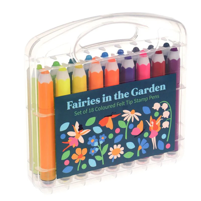 You Monkey - Fairies In The Garden Felt Tip Stamp Pens