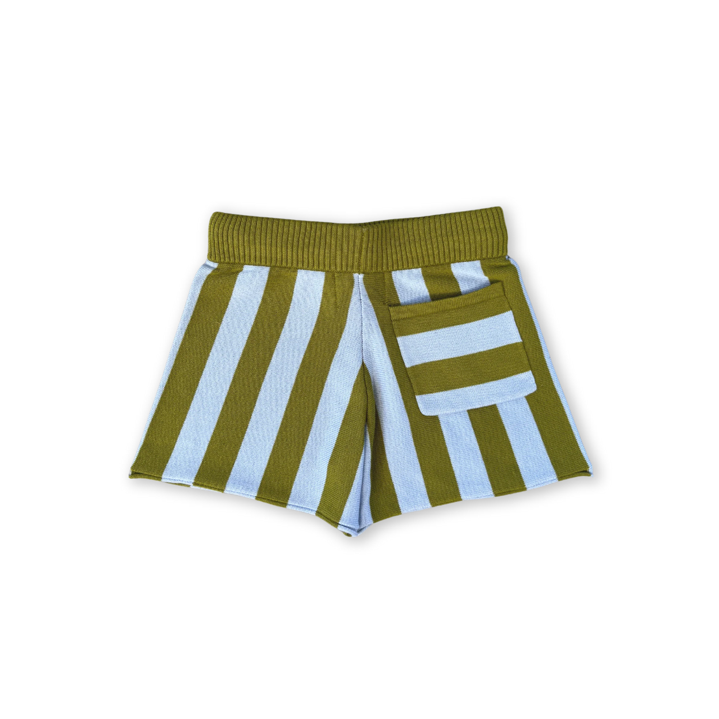Grown Vertical Stripe Knit Shorts - Ocean & Leaf