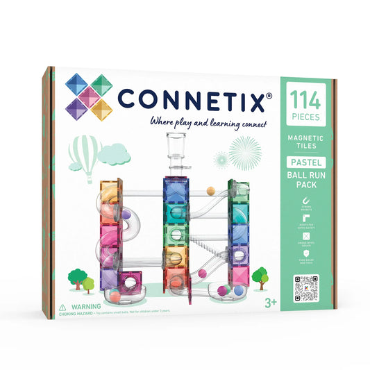 Connetix - Rainbow Ball Run Pastel Pack - 114 pc